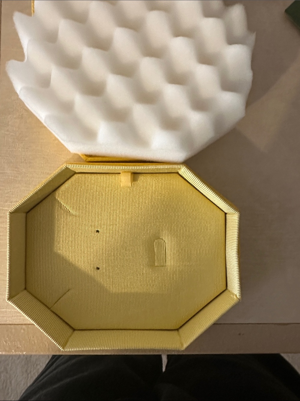 Yellow Octagonal Jewelry Box - Picture 4 of 4